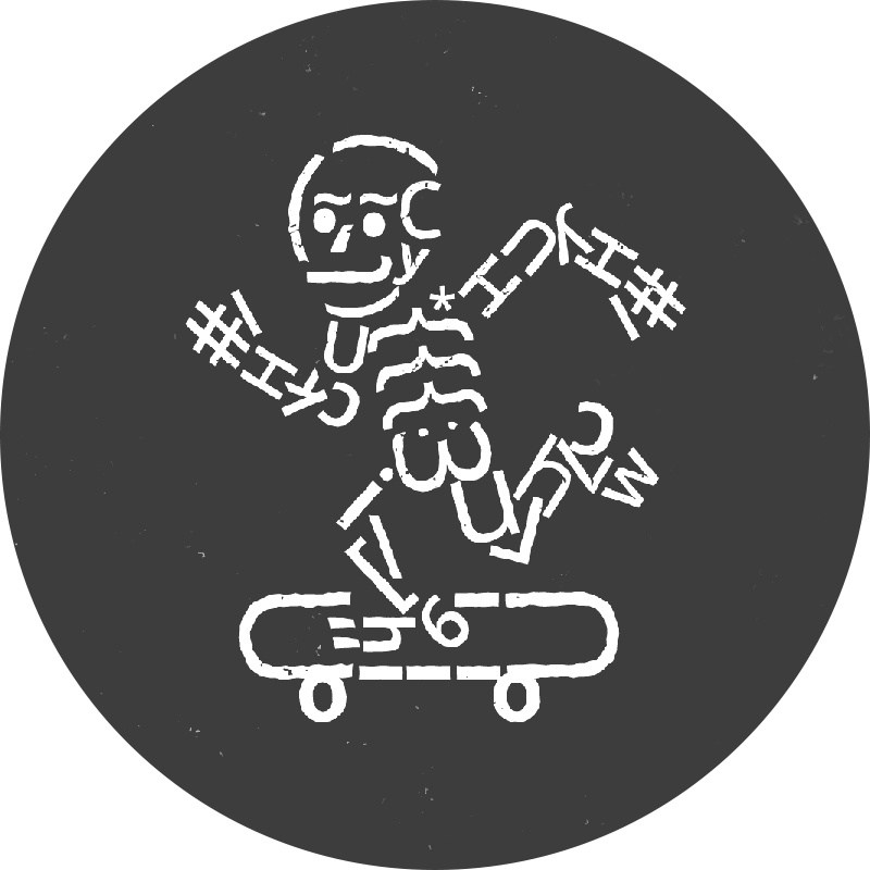 Specimen Skeleton logo by Guido Theelen