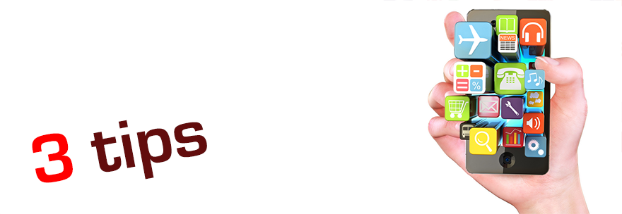 header tips voor downloaden app social media