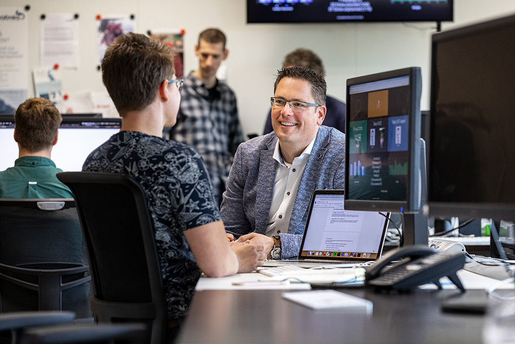 ralph deguelle aan het interviewen bij kabisa